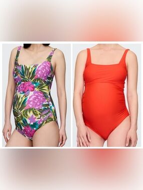 Set of 2: Gap Maternity One-Piece Swimsuits, sz M